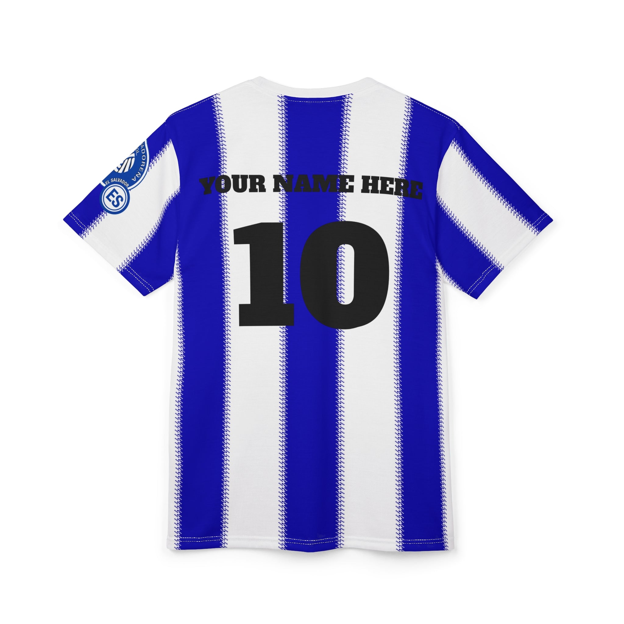 El Salvador Soccer Jersey Tee -- Custom Jersey