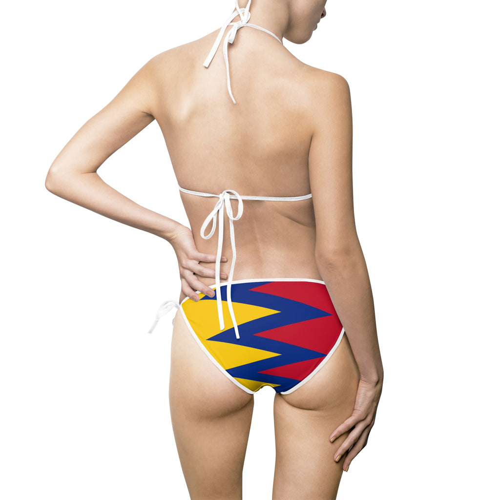 Colombian Flag Bikini Swimsuit — Women's Swimwear Set Inspired by Colombia
