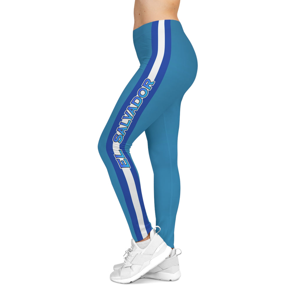 El Salvador Soccer Leggings — Women's Casual Leggings