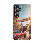 Turkey Trot 500 Phone Case – Festive Thanksgiving Racing Turkey Design