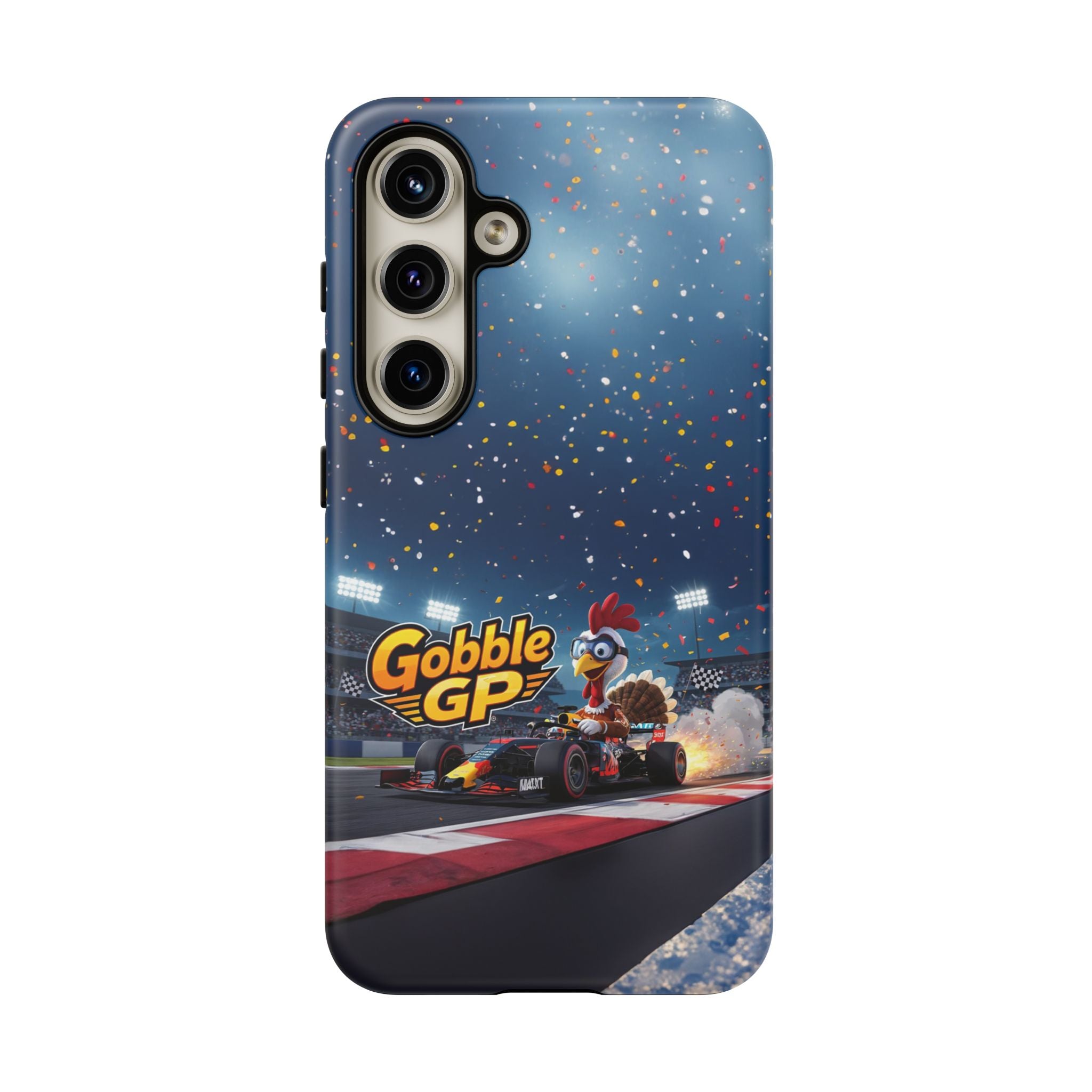 Gobble GP Turkey Racing Phone Case — Tough Protective Cover