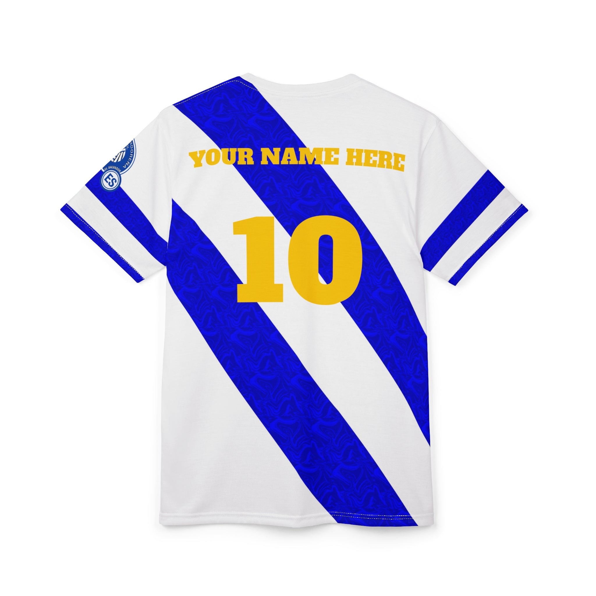 El Salvador Soccer Jersey Cross Flag - Camiseta de Futbol El Salvador