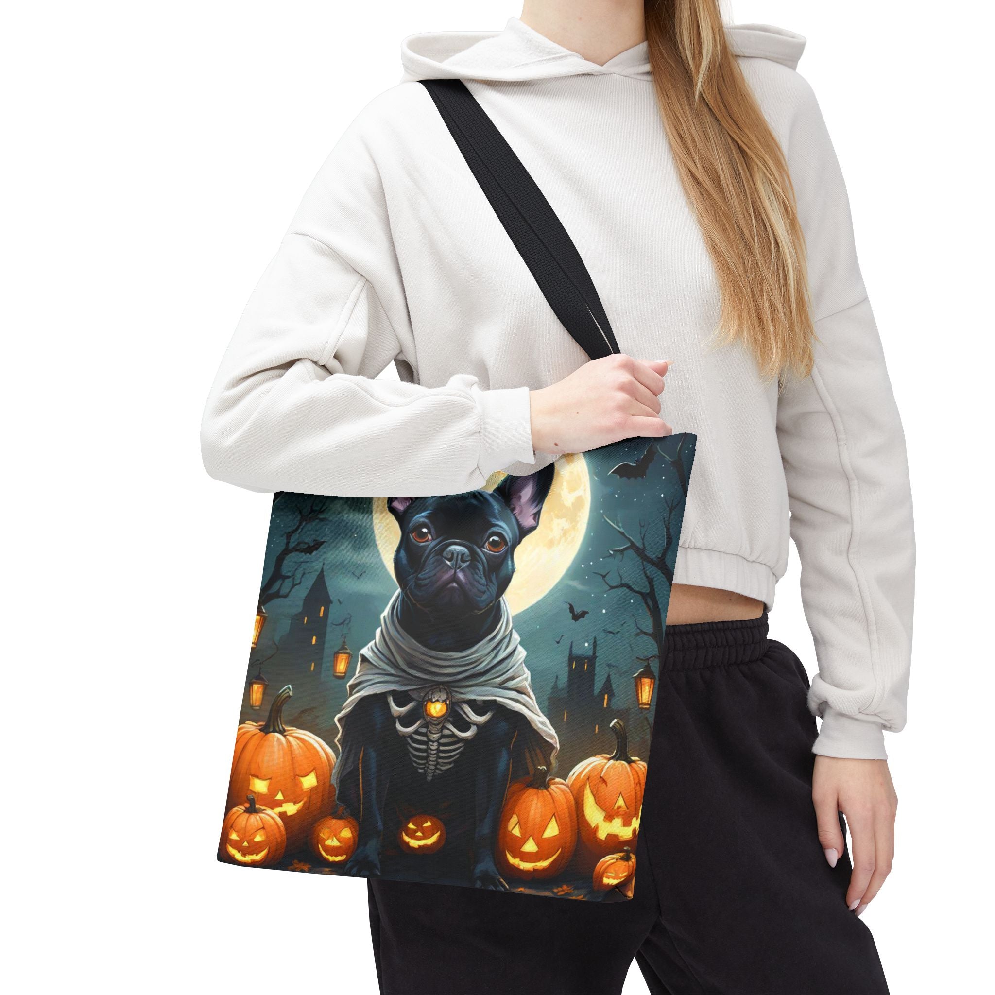 Halloween French Bulldog & Witch Cat Design