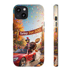 Turkey Trot 500 Phone Case – Festive Thanksgiving Racing Turkey Design