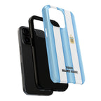 Argentina Flag Tough Phone Case — Blue & White Striped Soccer Crest