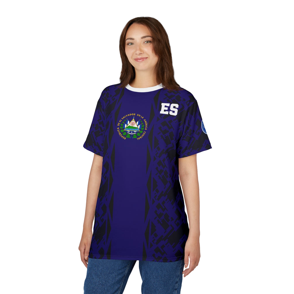 El Salvador Soccer Jersey Tee Dark Blue – Custom Jersey