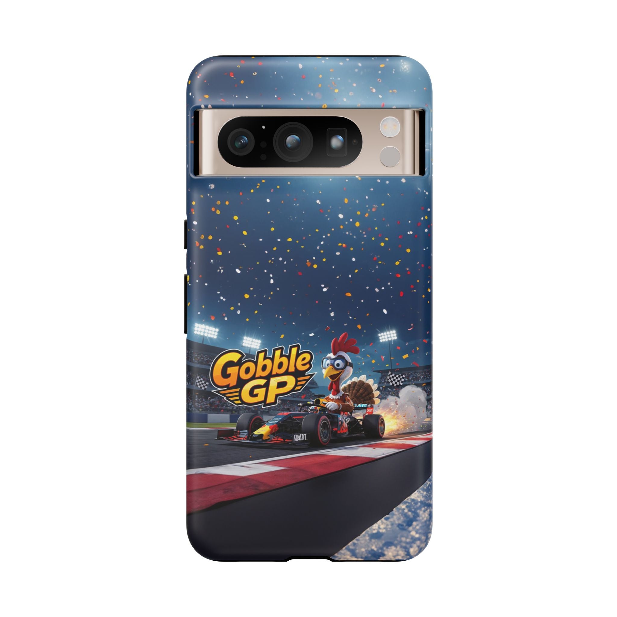 Gobble GP Turkey Racing Phone Case — Tough Protective Cover