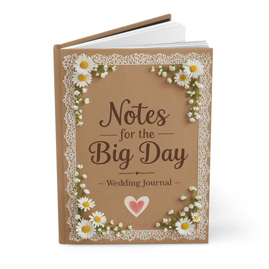 Wedding Planner Journal - "Notes for the Big Day" Hardcover Keepsake