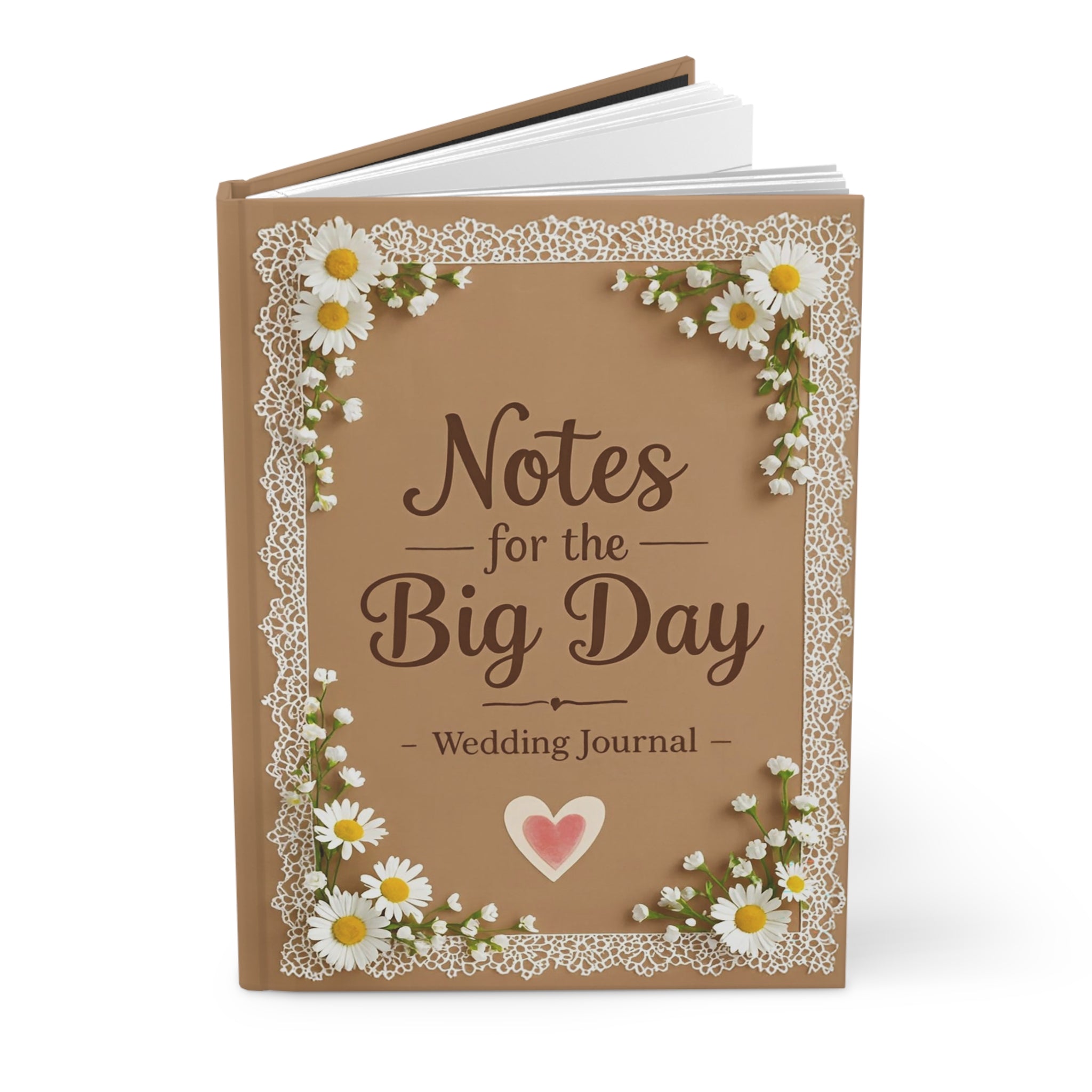 Wedding Planner Journal - "Notes for the Big Day" Hardcover Keepsake
