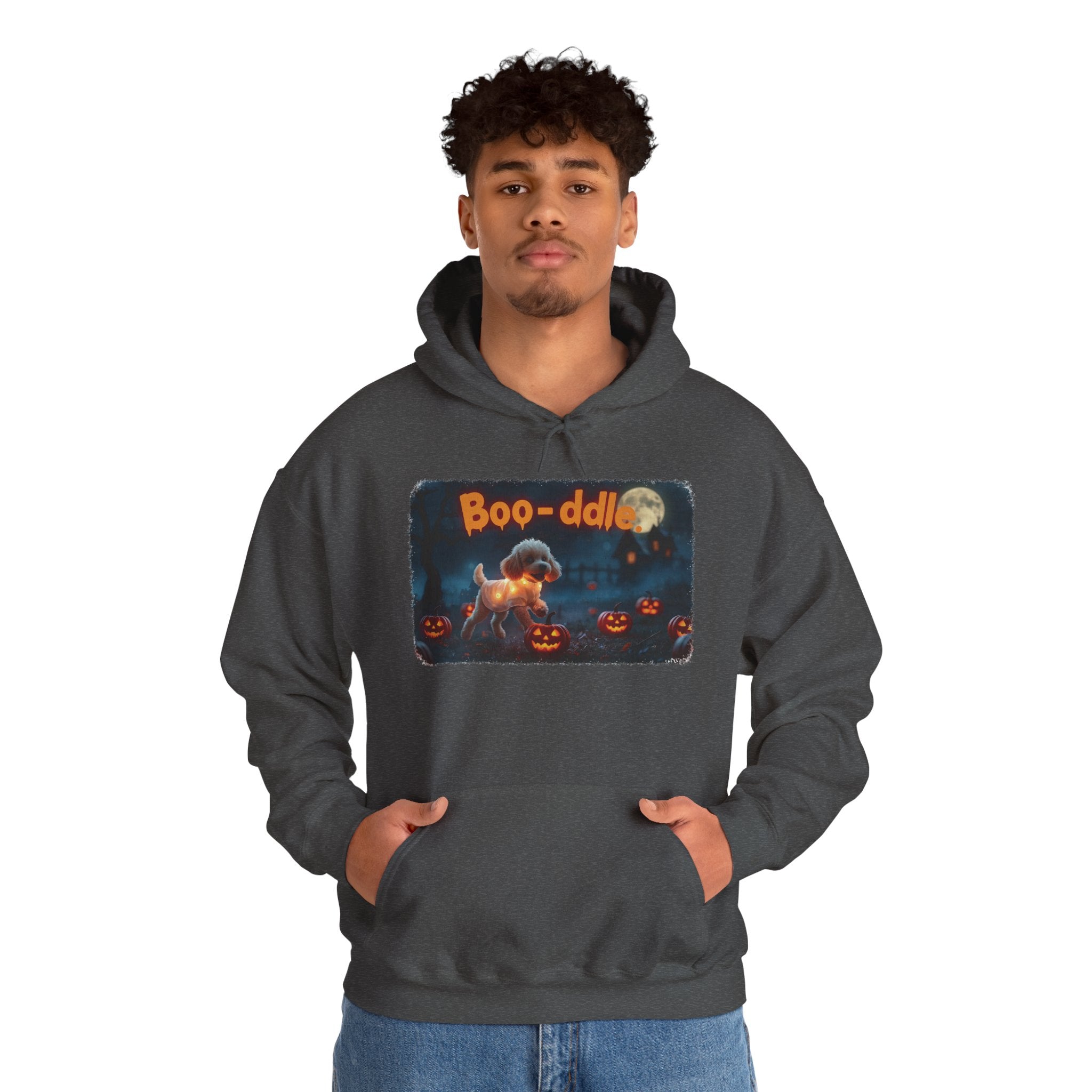 Poodle Halloween Hoodie Pumpkin Design