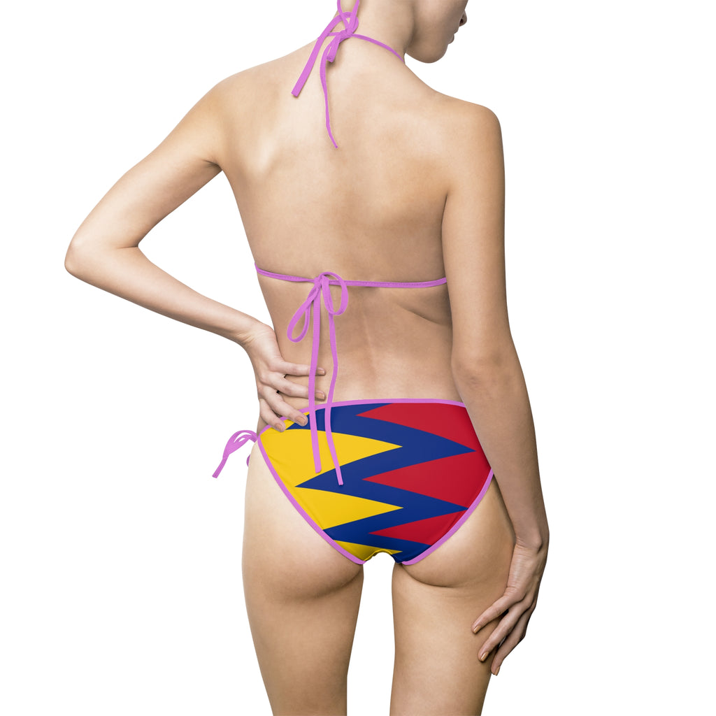Colombian Flag Bikini Swimsuit — Women's Swimwear Set Inspired by Colombia