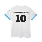 Guatemala Soccer Diagonal Sky Blue Stripe Jersey — Custom Jersey