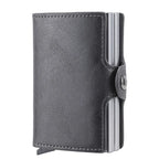 RFID Blocking Carbon Fiber Card Holder Wallet – Slim Metal Case for 12 Cards
