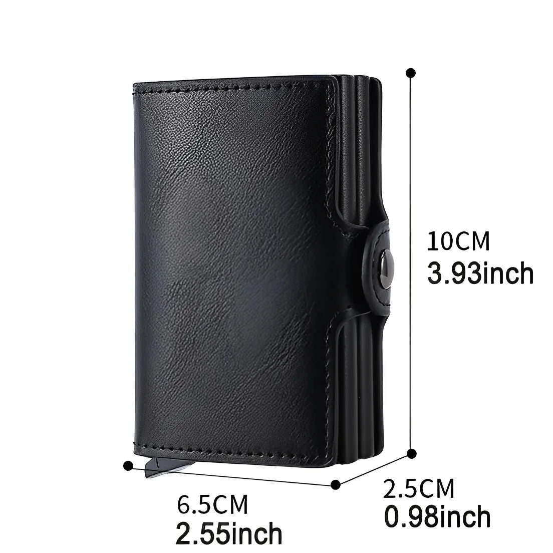 RFID Blocking Carbon Fiber Card Holder Wallet – Slim Metal Case for 12 Cards